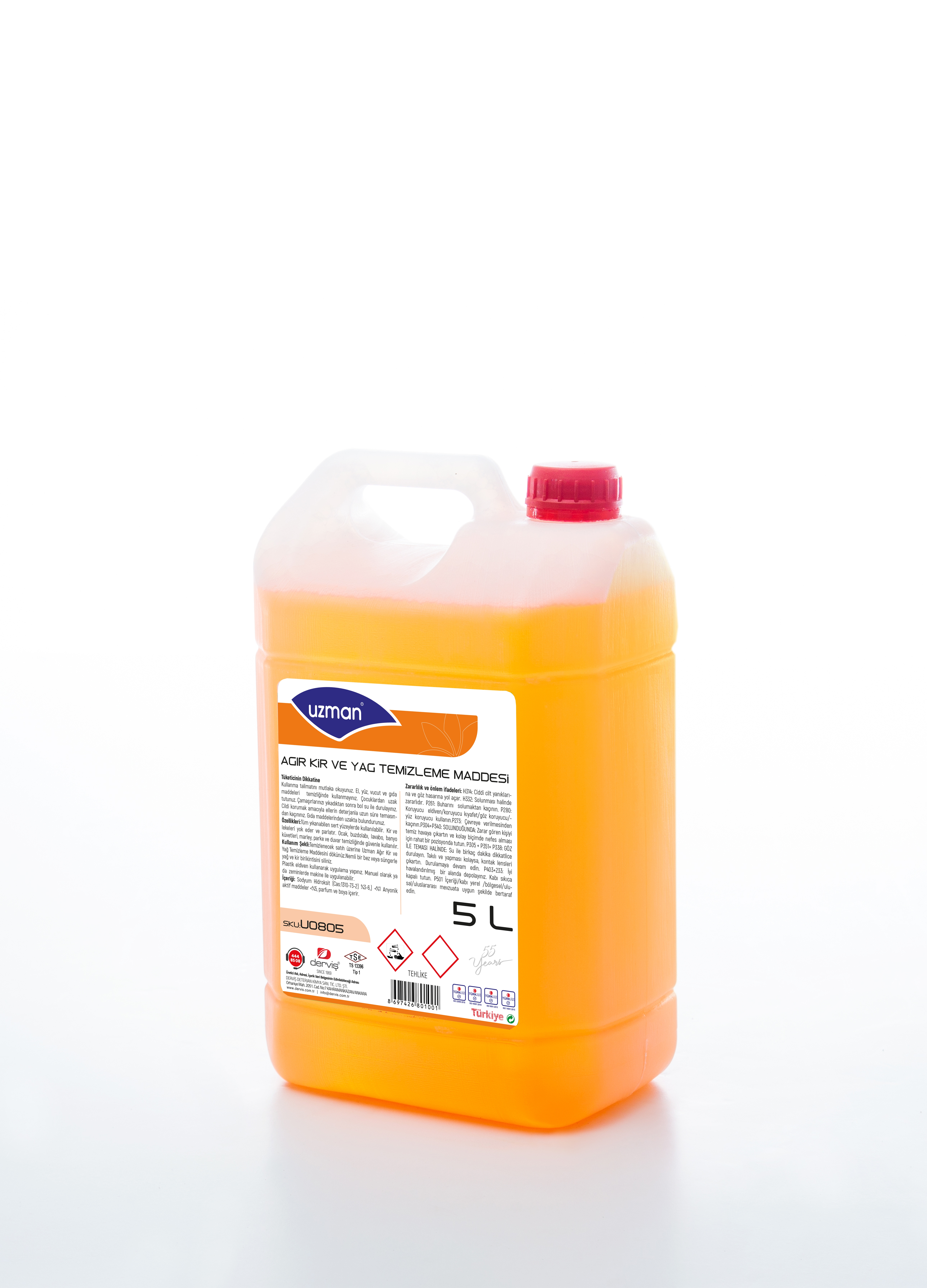 Ağır Kir ve Yağ Temizleme Maddesi 5 L