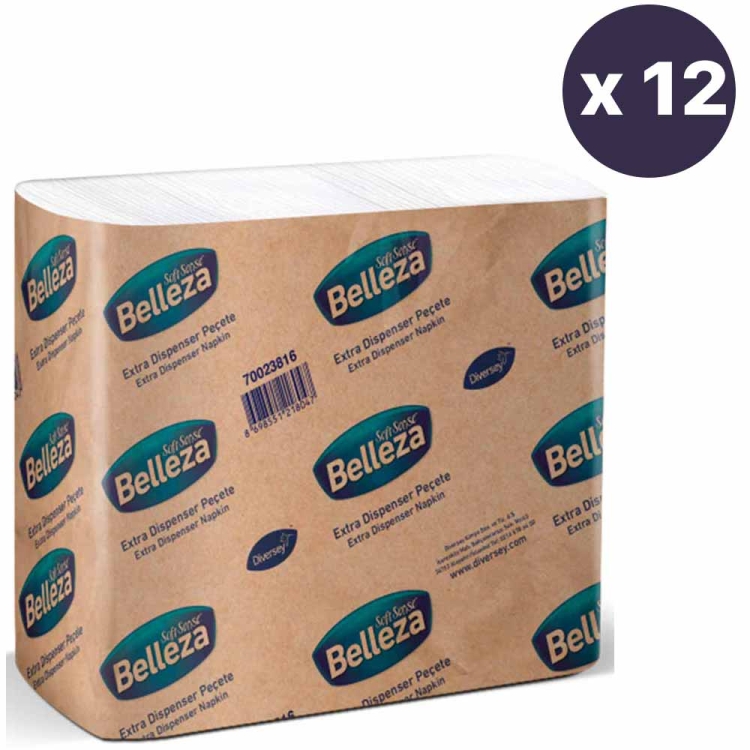 Belleza Dispenser Peçete 300'lü x 12 Paket